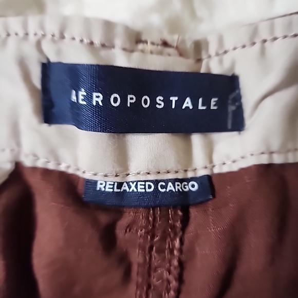 AEROPOSTALE Relaxed Strap Pockets Cargo Pants Brown Men's Size 34/32. - Picture 6 of 8